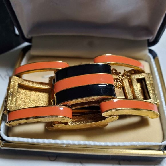 D'orlan statement signed enamel bracelet - Picture 3 of 9